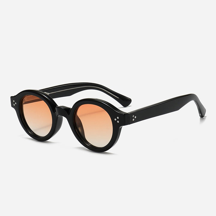 Damer Modisk Rund-solbrille med stilige detaljer Skanto