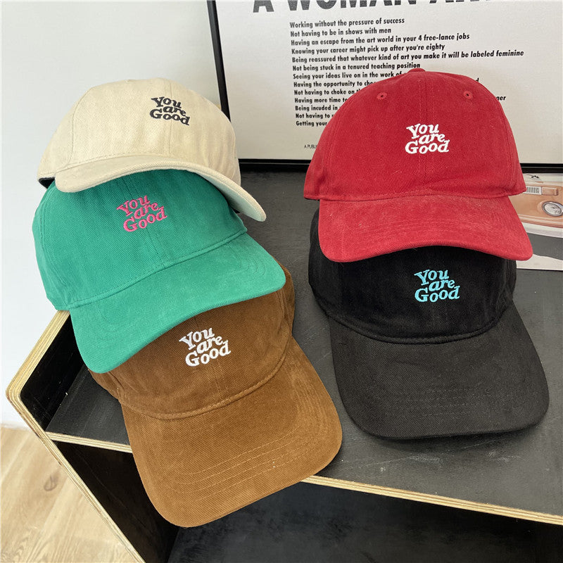 Kvinne Corduroy Grafisk Baseball Cap Skanto