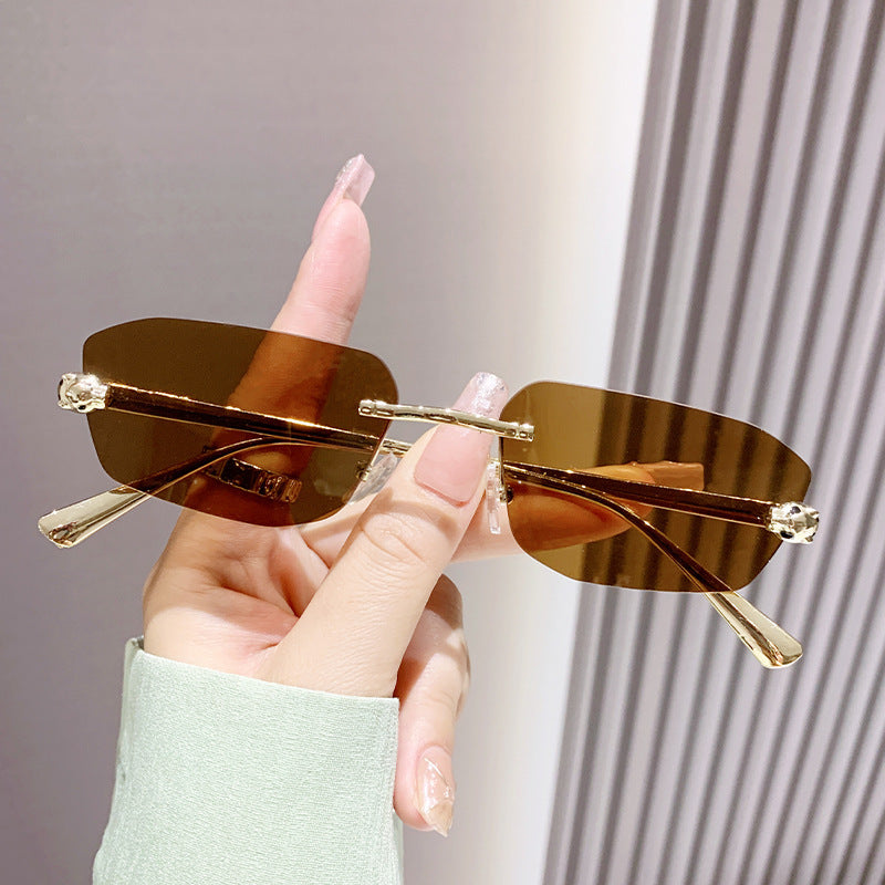 Women's Elegant Half-Rim Sunglasses Skanto