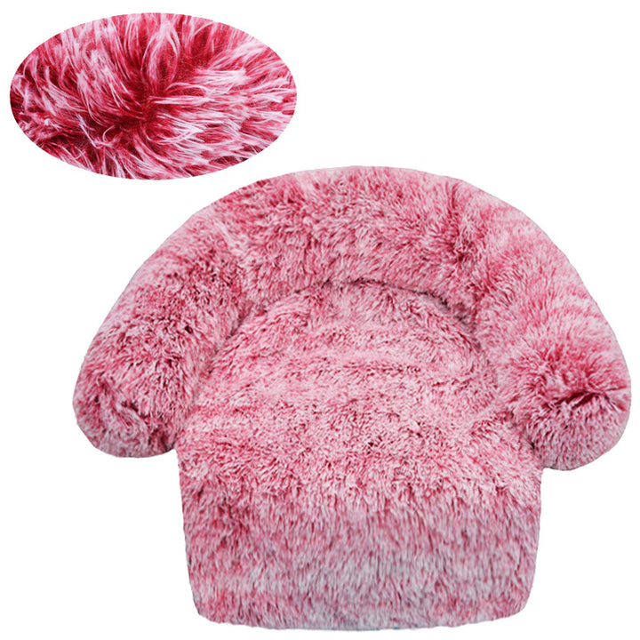 Fluffy Rund Sofa Hundeseng