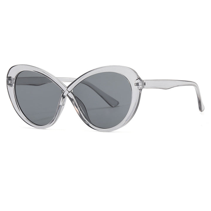 Dame Cat-Eye solbriller med speilfolierte glass Skanto