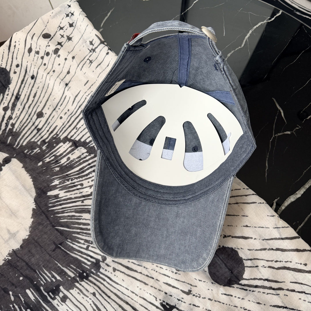 Kvinne Casual Distressed Bomulls Baseball Cap Skanto