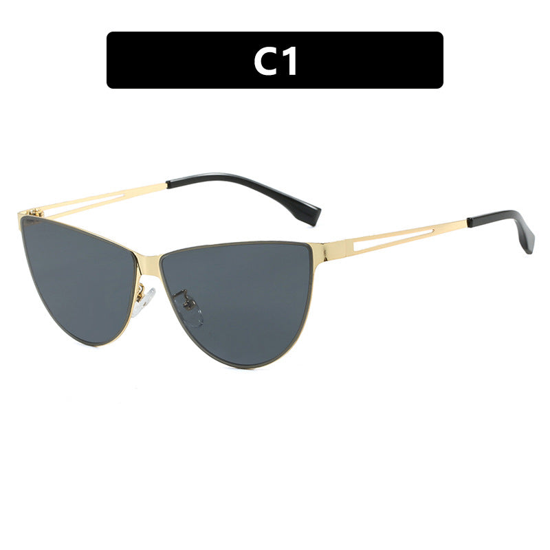Women's Cat-Eye Sunglasses with Stylish Metal Frame and Protective UV Filter Skanto