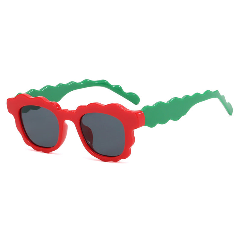 Women's fashionable sunglasses with wave frame Skanto