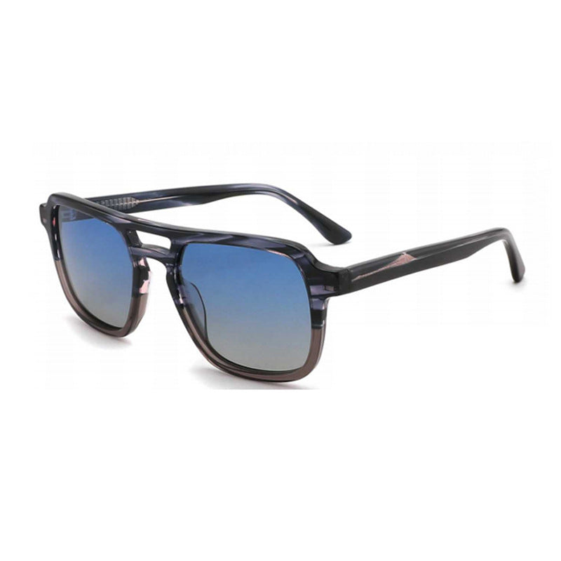 Dame solbrille med robust, stilisert plastramme og harmonisk avrundede glass Skanto