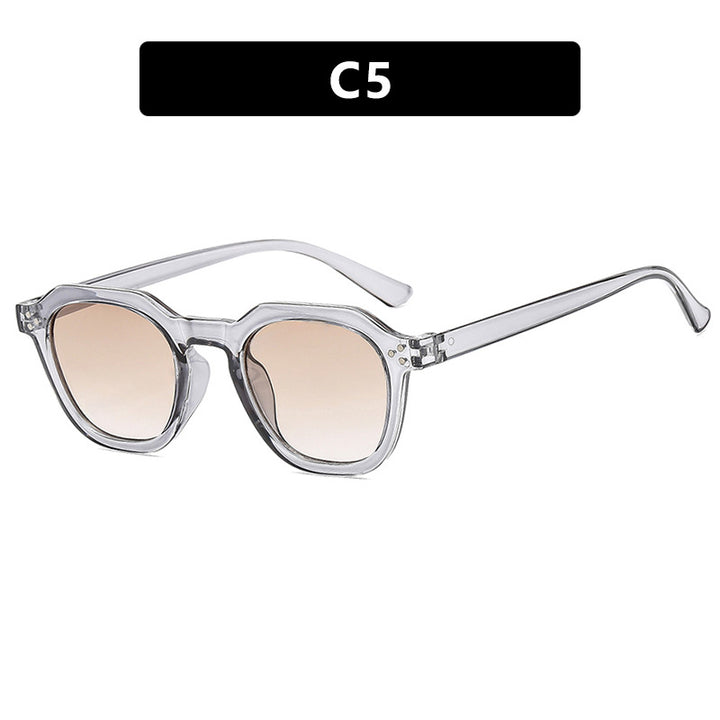 Women's fashionable sunglasses in trendy hexagonal design Skanto