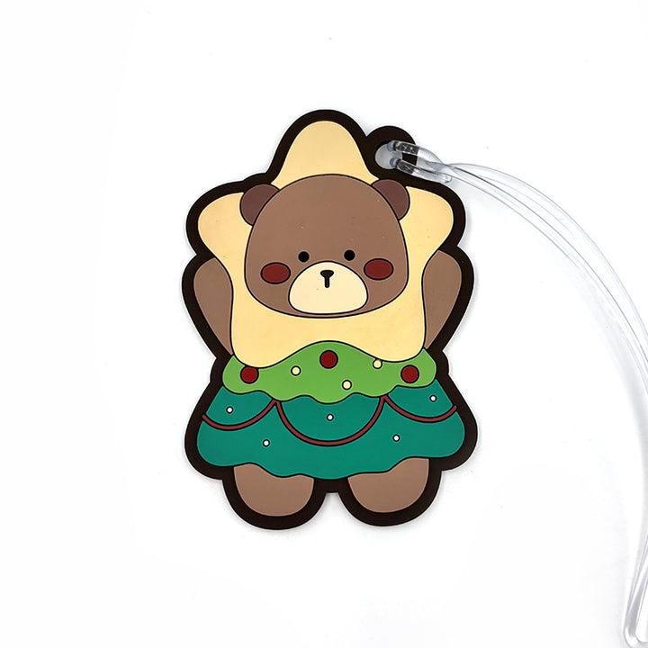 Unisex Cute Bear Luggage Tag Skanto
