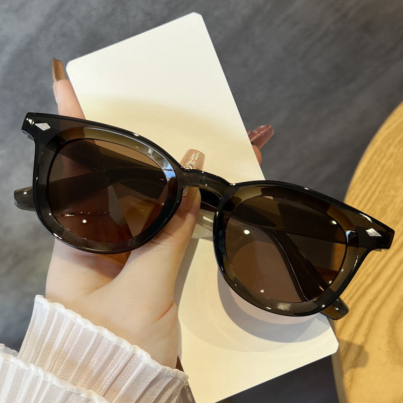 Women's fashionable Cat-Eye sunglasses with transparent frame Skanto