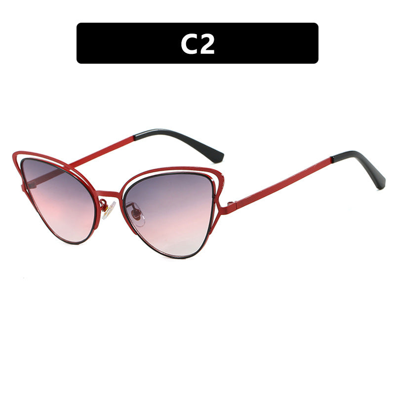 Women's Cat-Eye Glasses with Noble Metal Frame and Comfortable Fit Skanto
