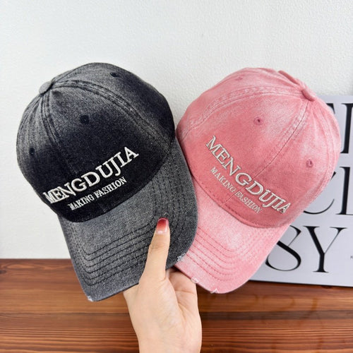 Herre Slitt Denim Baseball Cap Skanto 1784270408