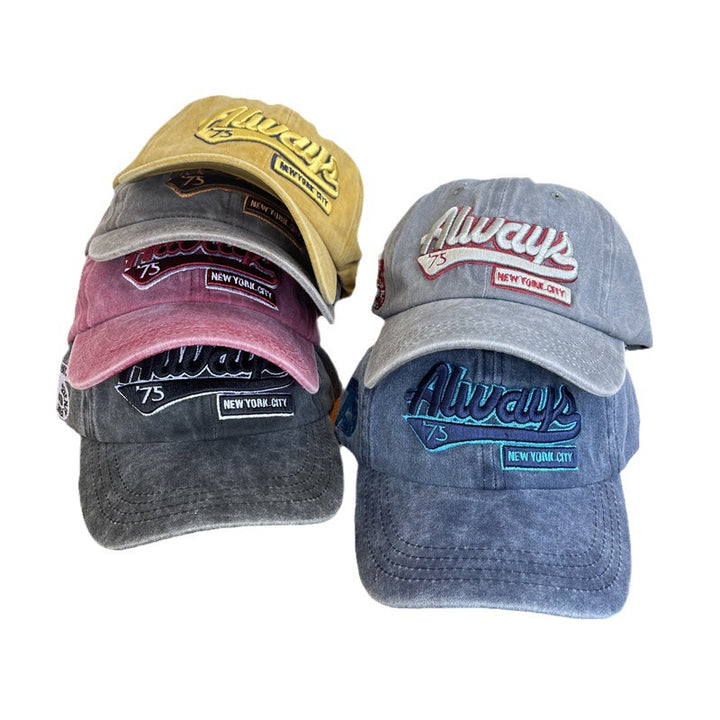 Herre Vintage-inspirert Slitt Bomull Baseball Caps Skanto