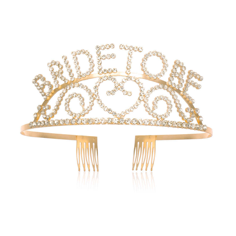 Dame Glitrende Bryllup Tiara Skanto