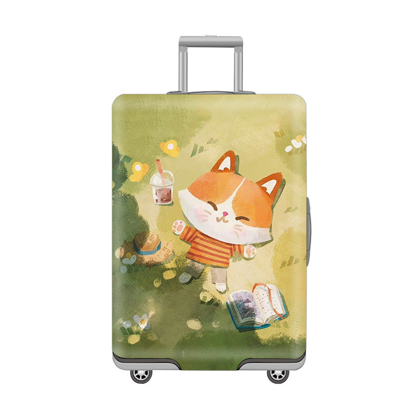 Cartoon Cat Design Hard Shell Luggage Skanto