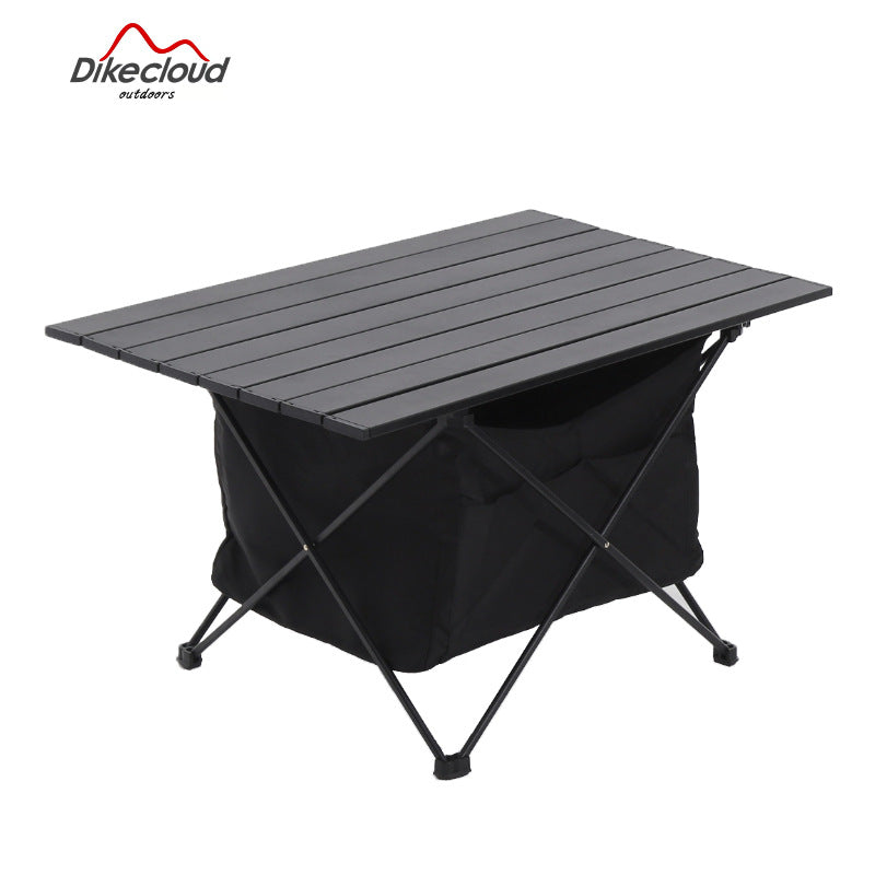 Foldable Camping Table with Built-in Storage Skanto
