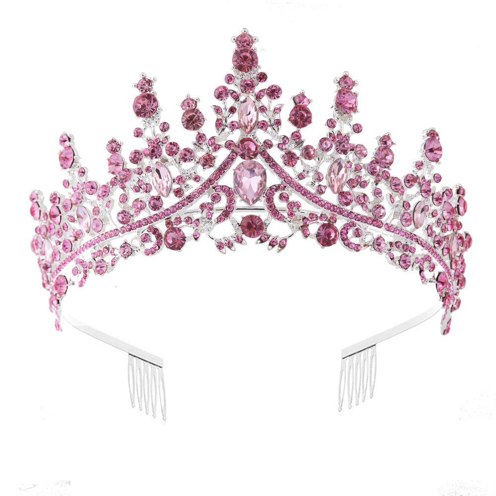 Dame Strass Tiara med glitrende edelstener Skanto
