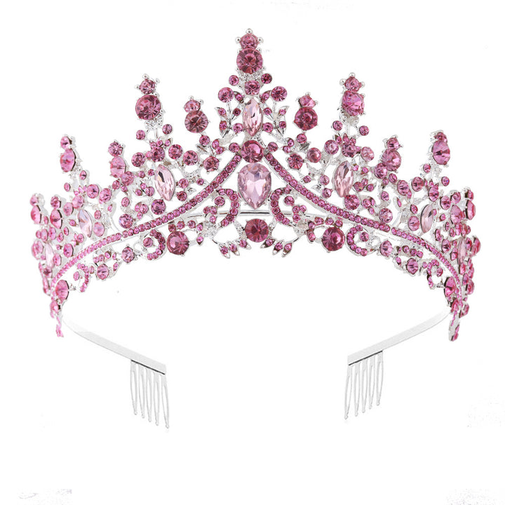 Dame Strass Tiara med glitrende edelstener Skanto