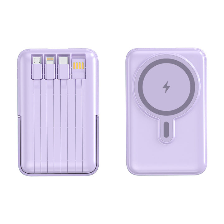Bærbar Powerbank med multifunksjonelle ladekabler Skanto