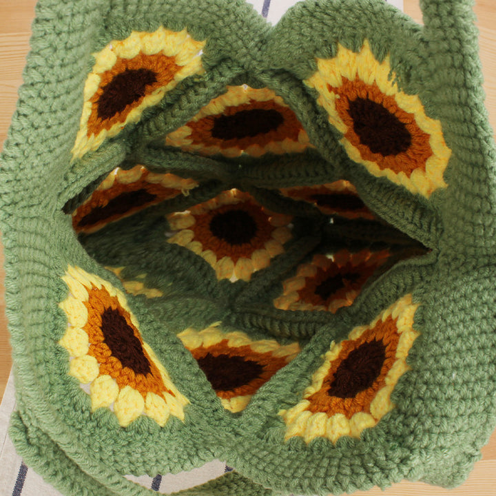Handbag with floral crochet pattern Skanto