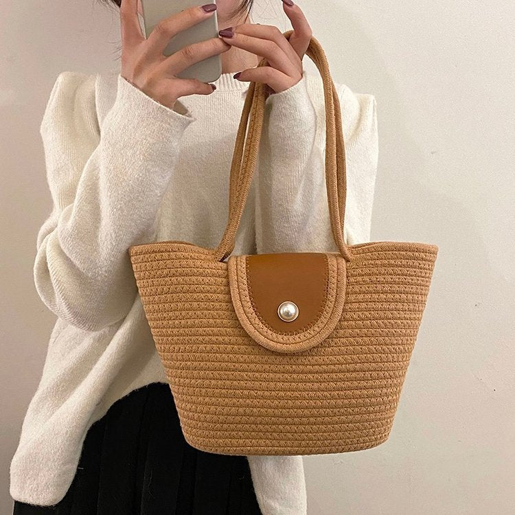 Håndveske med strukturert design Skanto