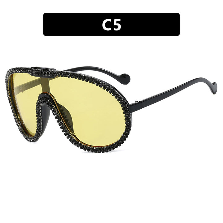 Women's extravagant sunglasses with sparkling frame Skanto