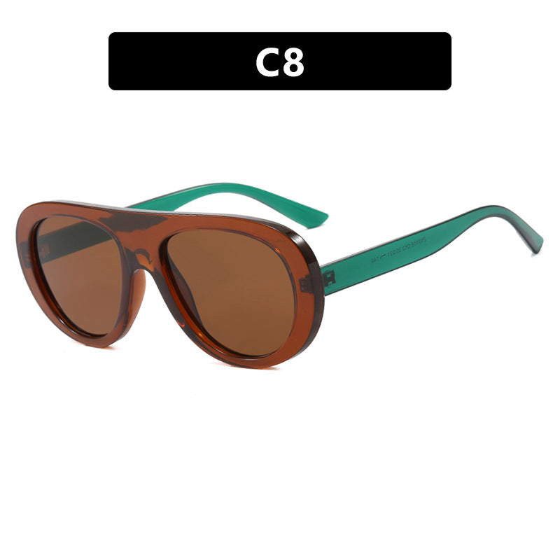Women's stylish sunglasses with unique futuristic design Skanto
