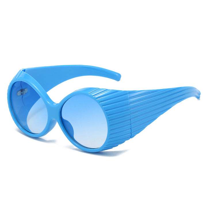 Dame Ekstravagant Solbrille med unikt bølgedesign Skanto