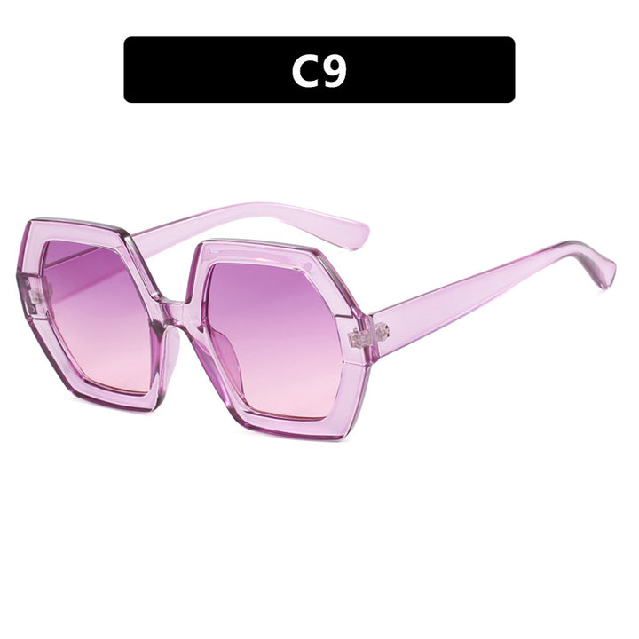 Damer innovativ hexagonal solbrille Skanto