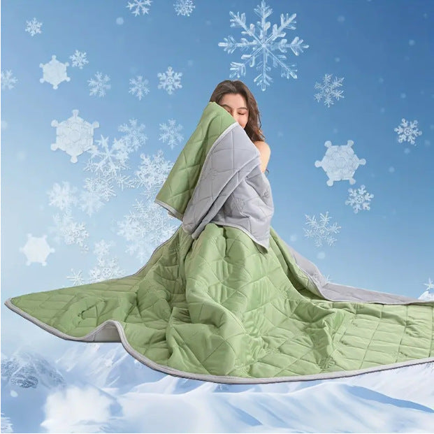 Unisex nan temperaturregulerende quiltet teppe med pustende mikrofiberfylling Skanto