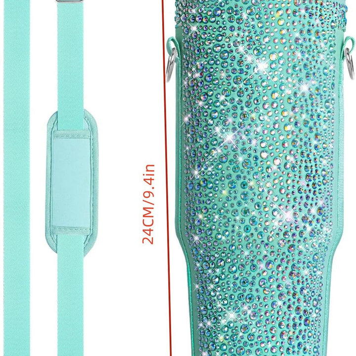 Dame Drikkeflaske Cover med glitrende Rhinestones Skanto