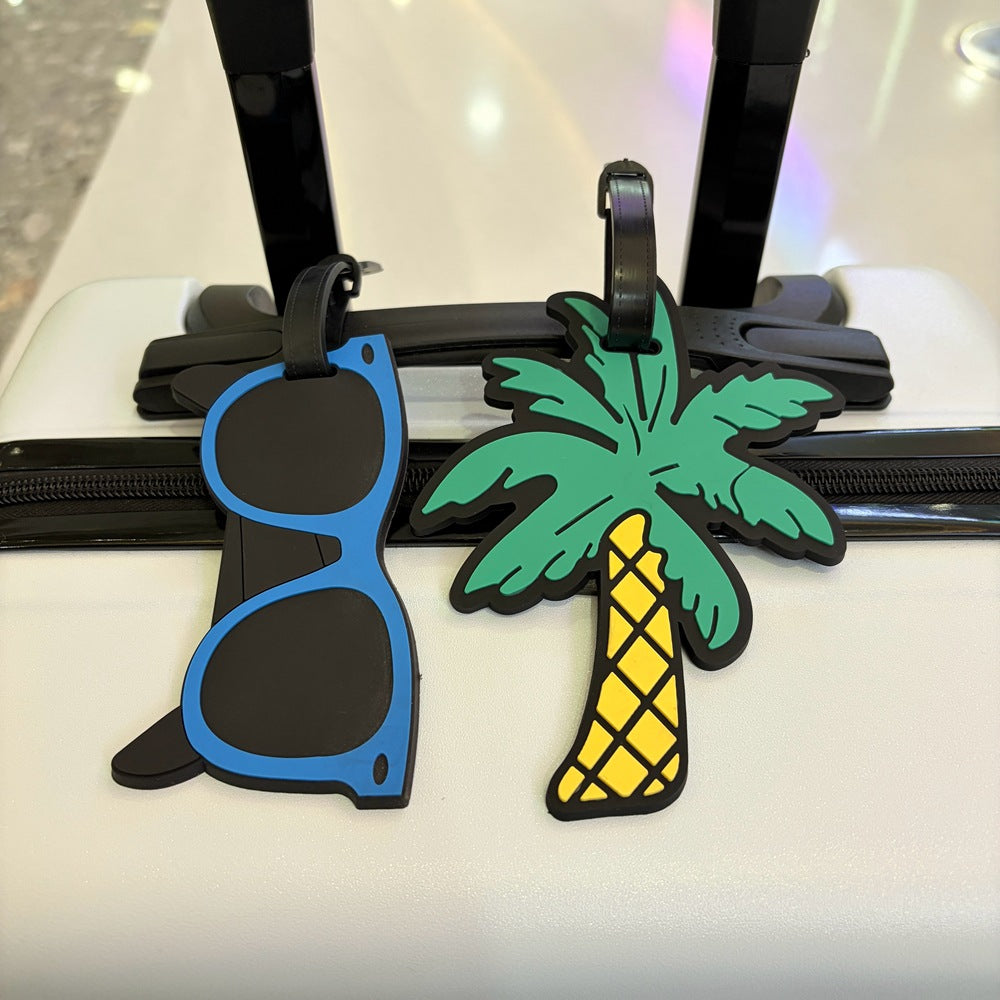 Tropisk Palm Tre Luggage Tag Skanto