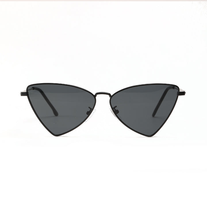 Dame trendy Cat-Eye solbriller med gullige detaljer Skanto