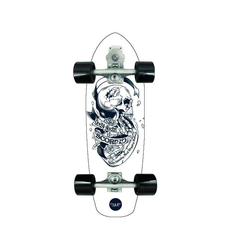Retro-inspirert mini cruiser skateboard Skanto