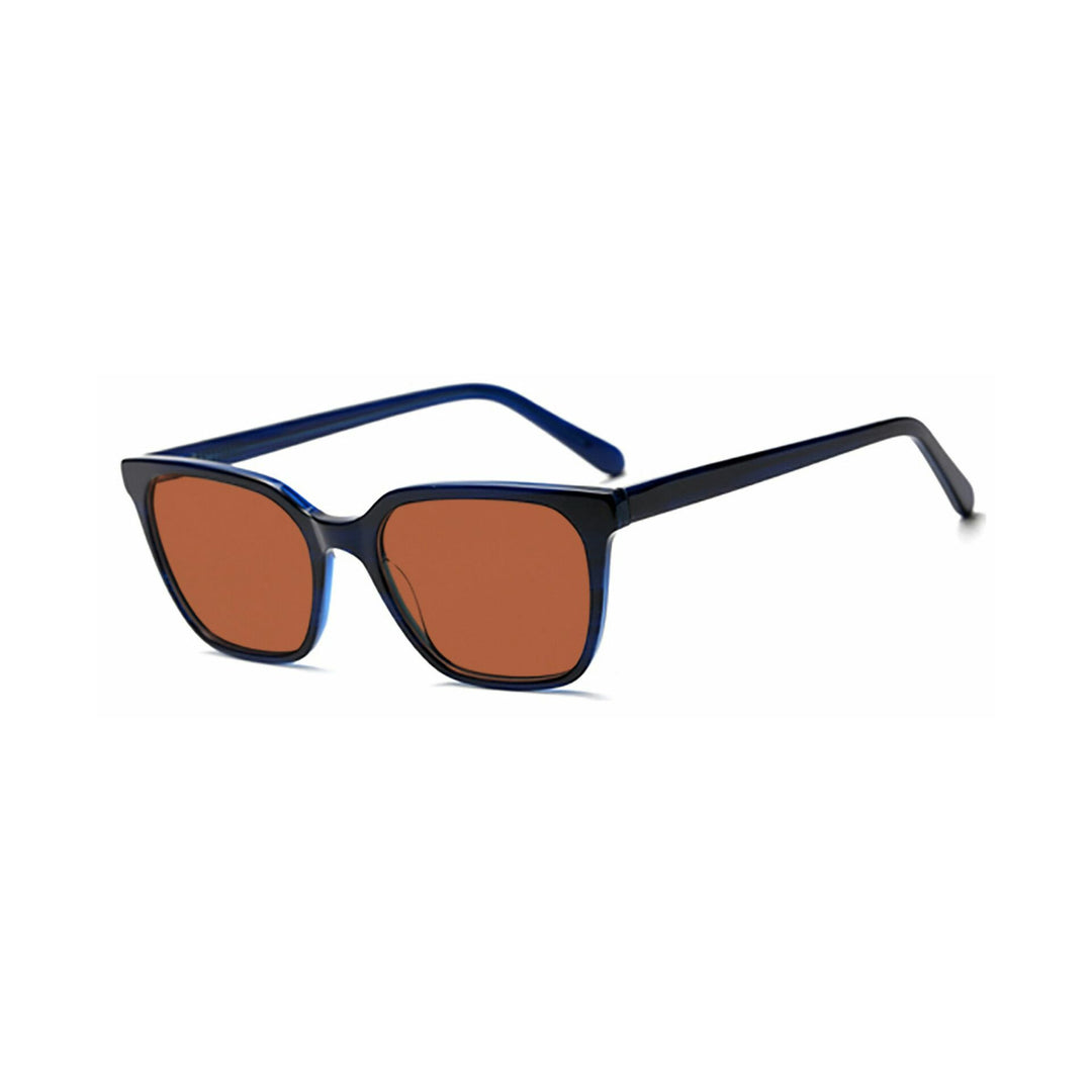 Dame moteframme solbrille med elegant, kvadratisk ramme og UV-beskyttelse Skanto