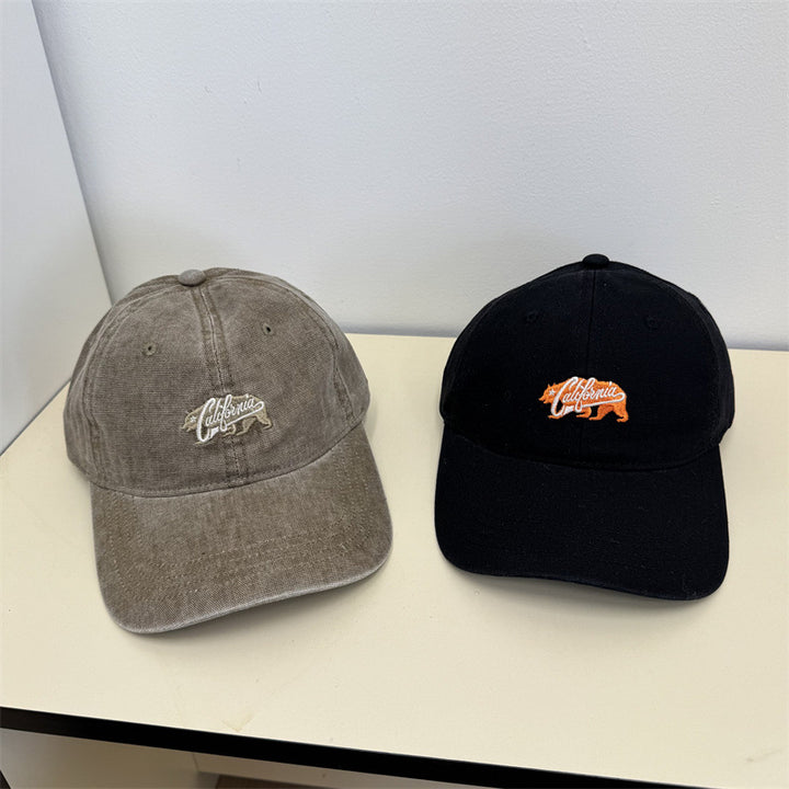 Kvinnens Uformelle Vintage Broderte Caps Skanto