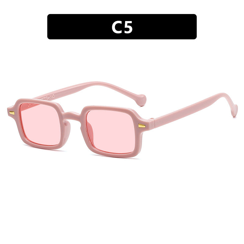 Women's exclusive square sunglasses with elegant metal frame and UV protection Skanto