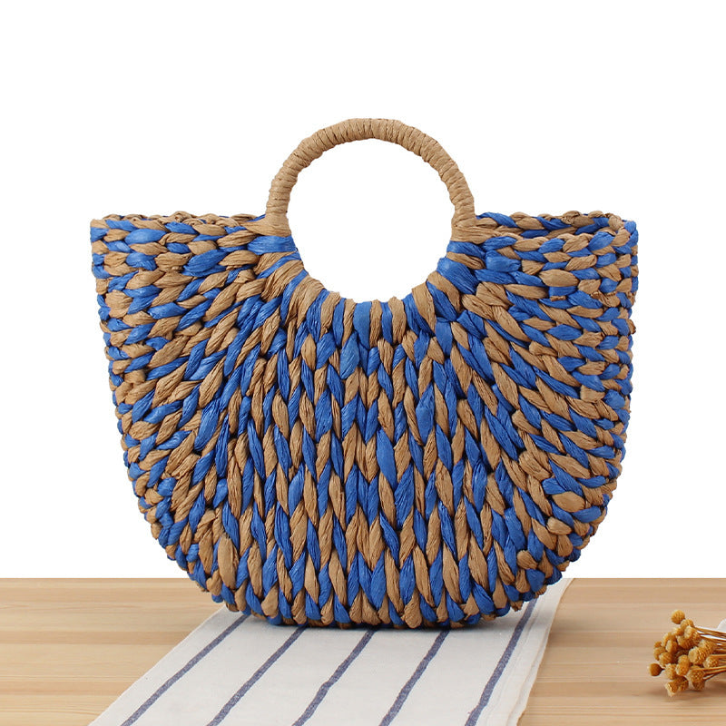 Handbag made of handmade braided materials with modern design Skanto