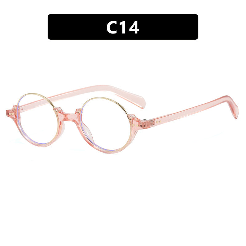 Women's round sunglasses with elegant plastic-coated frame Skanto