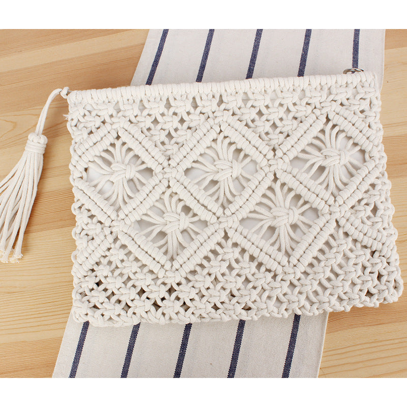 Macrame Clutch with Filigree Design Skanto