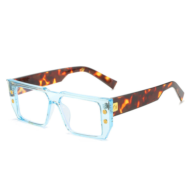 Dame moteriktig klar brille med gyldne detaljer Skanto