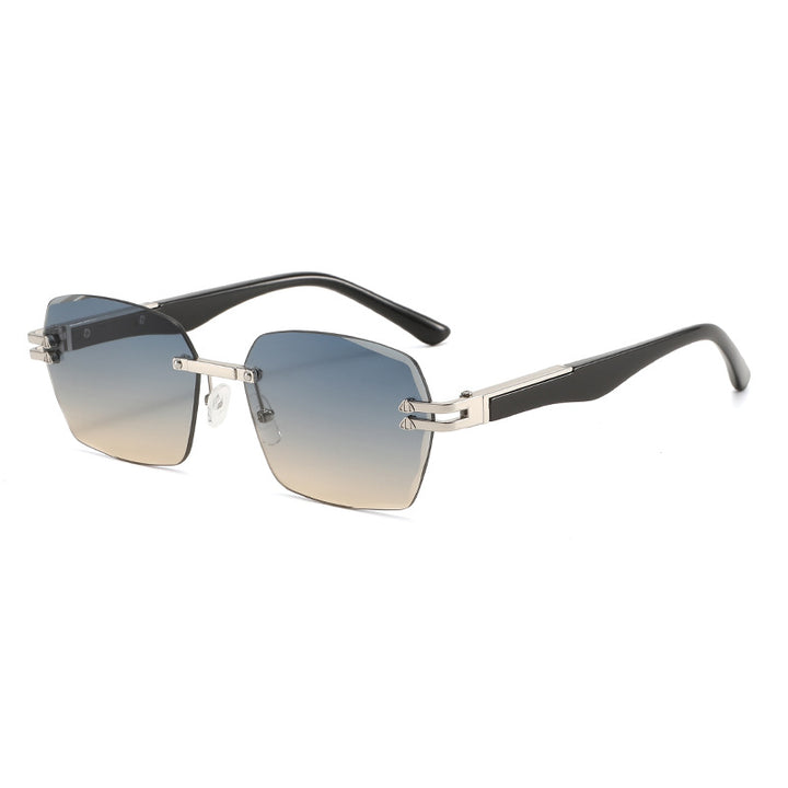 Men's Elegant Square Sunglasses with Wooden Temples Skanto
