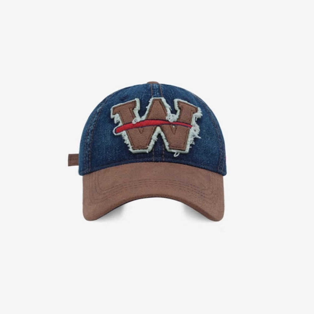 Herre Slitt Denim Baseball Caps Skanto