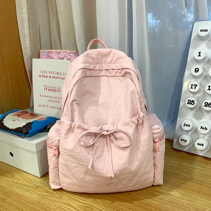 Klassisk Ryggsekk til Skolebruk med Sløyfe-detalj