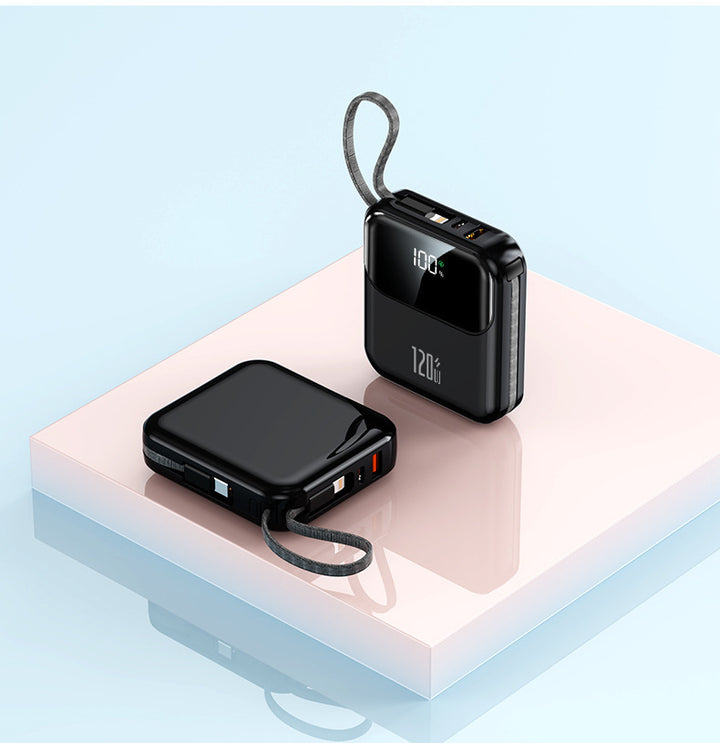 Kompakt powerbank med digital skjerm og hurtigladefunksjon Skanto