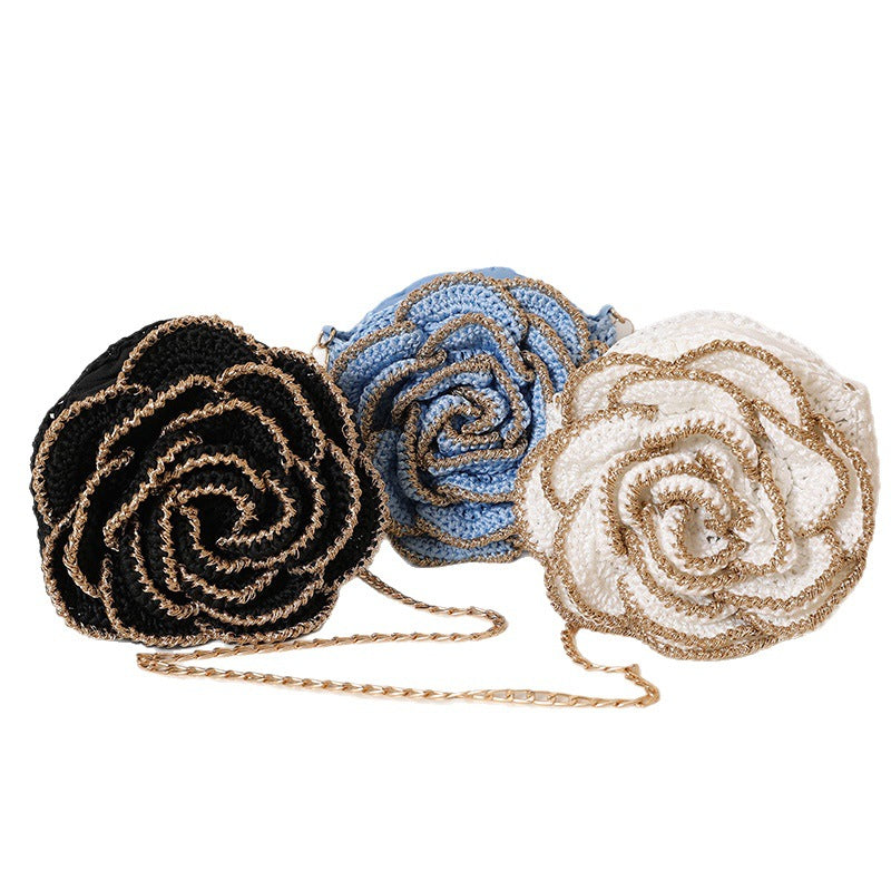 Shoulder Bag in Romantic Rose Design Skanto