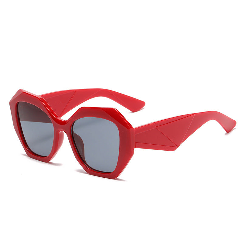 Damer eksepsjonell polygonal solbrille Skanto