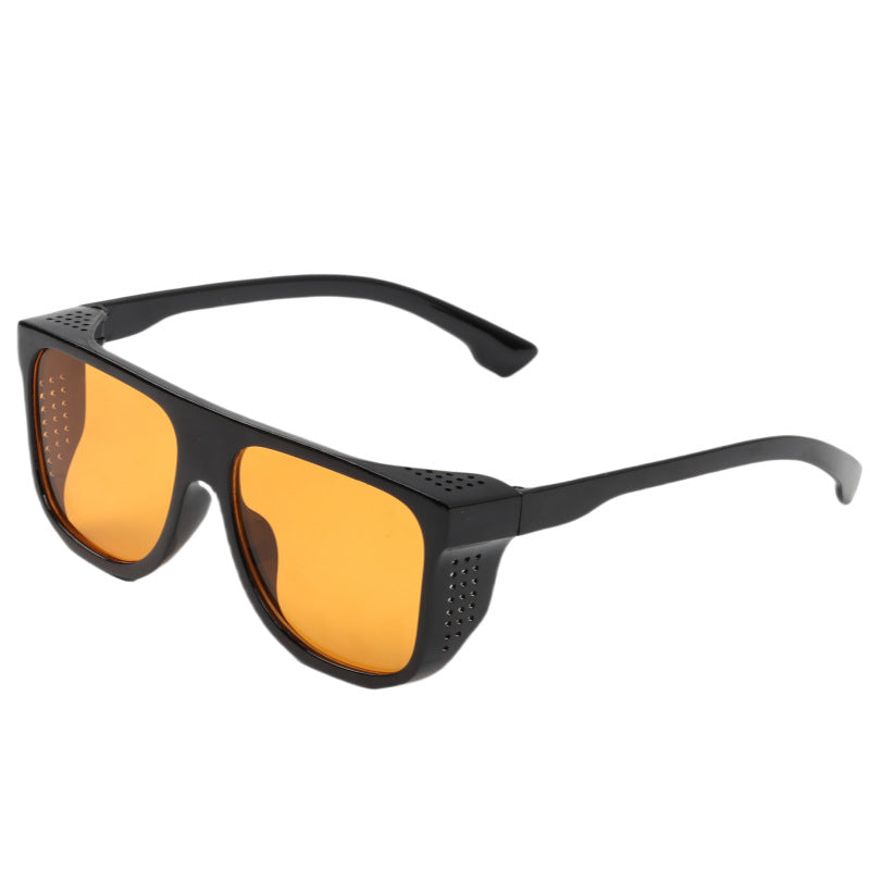 Dame moterik oversized solbrille med unik aksent Skanto