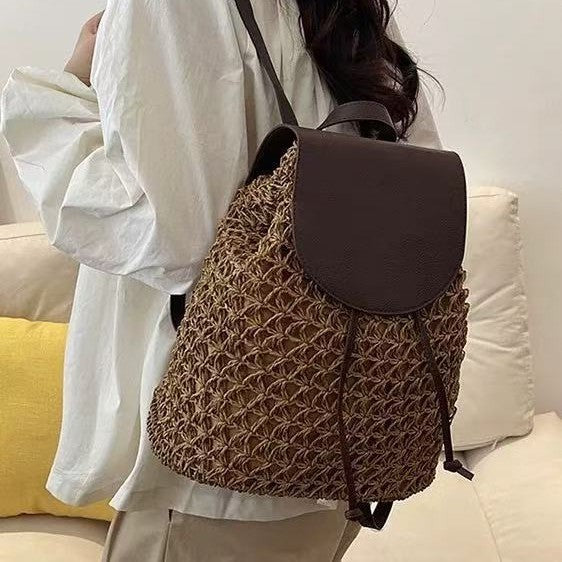 Handmade Backpack Bag in Natural Material Skanto