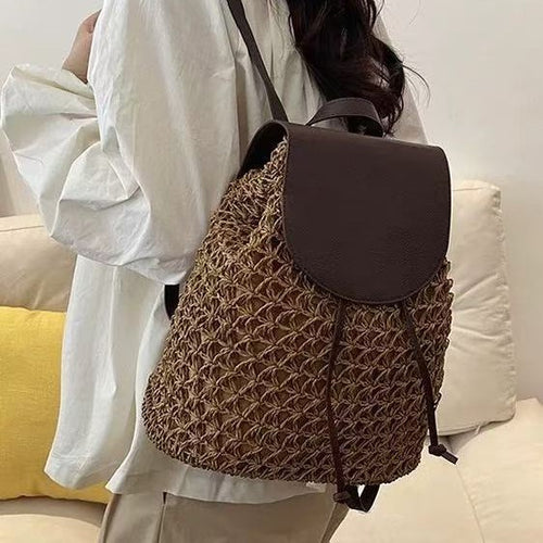 Handmade Backpack Bag in Natural Material Skanto