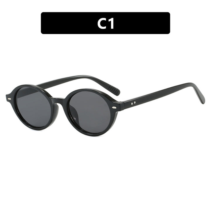 Women's round sunglasses with modern design and polarized lenses Skanto