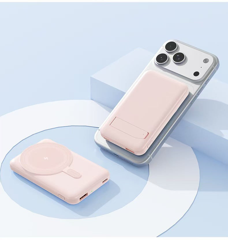 Powerbank med trådløs lader fra Skanto